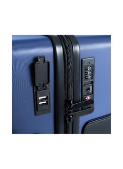 TACH Connectable 3 Pcs Luggage Set | 22, 24 & 28" Spinner Luggage with TSA Locks | Patented Built-In Connecting System Easily Links 6 Bags | Midnight Blue  - Image 4
