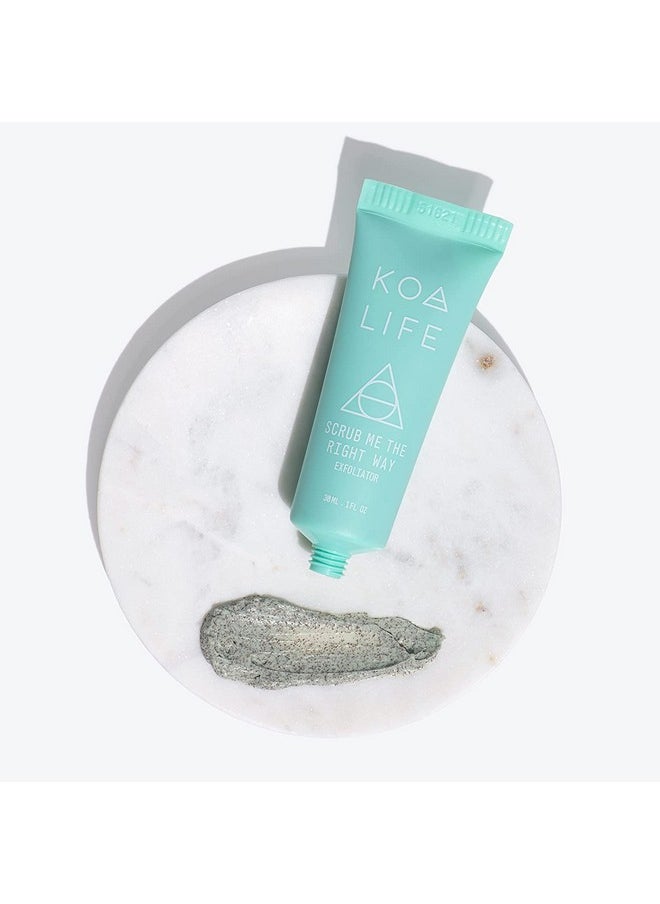 KOA LIFE Scrub Me The Right Way Exfoliating Face Scrub Eucalyptus Exfoliator Coconut Shell Exfoliating Scrub Sensitive Skin Vegan 15 Ml  - Image 5