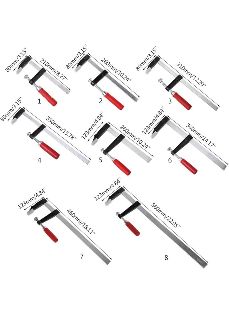 GGOOT DIY Wood Tool Clamp Heavy Duty F-Clamp Bar Clip Clamp for Woodworking High Strength Wood Clamping Carpenter DIY Hand Tool 8 Sizes Hardware Clamps Woodworking Clamp (Size : 260x80mm)  - Image 2