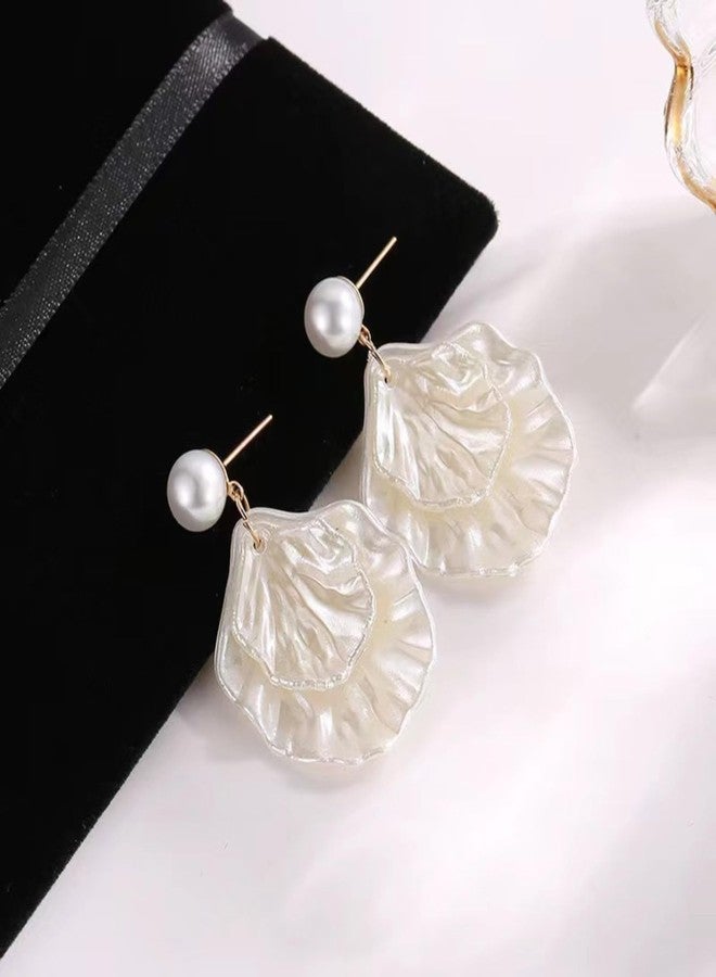 Frodete Seashell Earrings for Women Beach Jewelry, Ocean Shell Summer Accessories Lightweight Dainty Jewelry for Dresses Outfits - Image 5