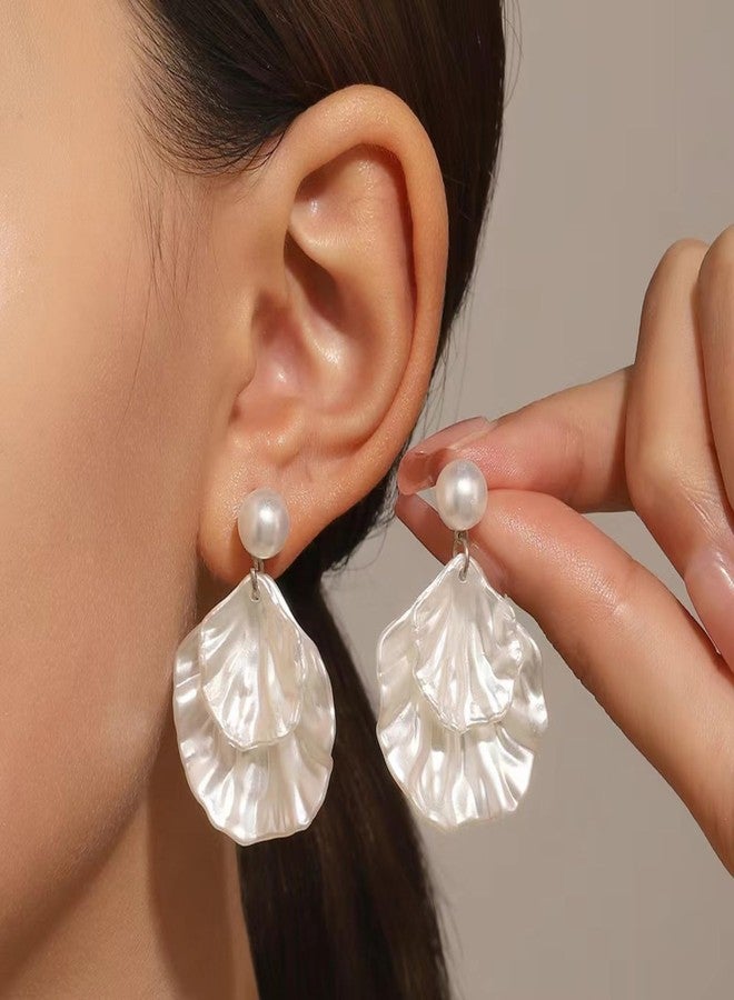 Frodete Seashell Earrings for Women Beach Jewelry, Ocean Shell Summer Accessories Lightweight Dainty Jewelry for Dresses Outfits - Image 2