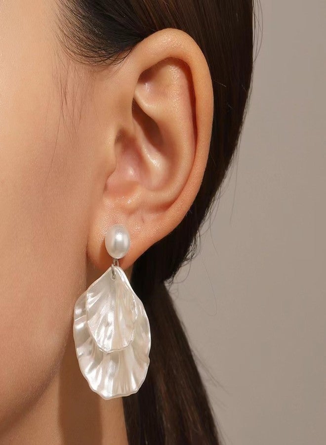 Frodete Seashell Earrings for Women Beach Jewelry, Ocean Shell Summer Accessories Lightweight Dainty Jewelry for Dresses Outfits - Image 3