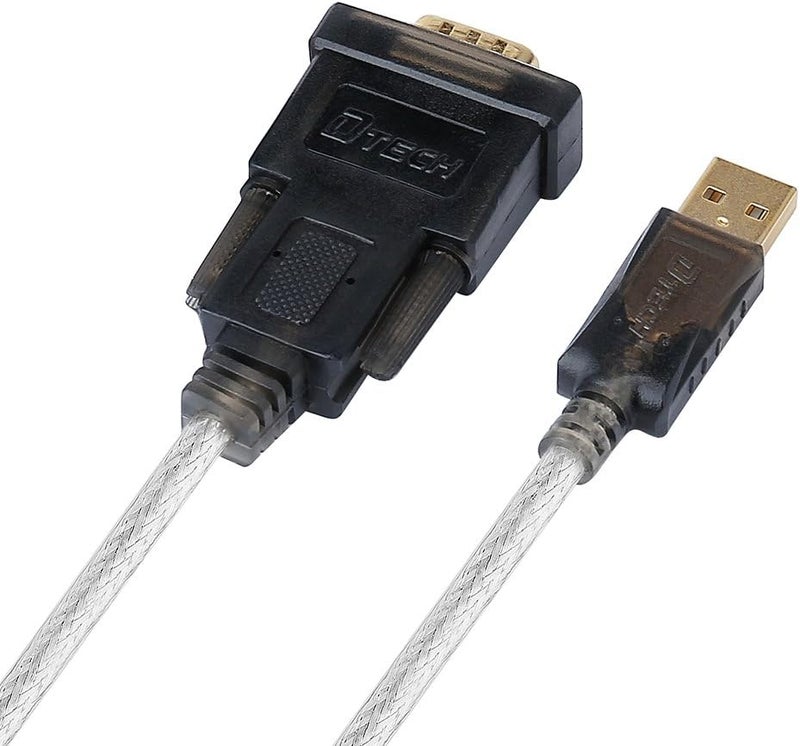 D-tech Serial Cable to USB Adapter DB9 Male RS232 Port Supports Windows 11 10 8 7 Mac (6 Feet, PL2303) - Image 2