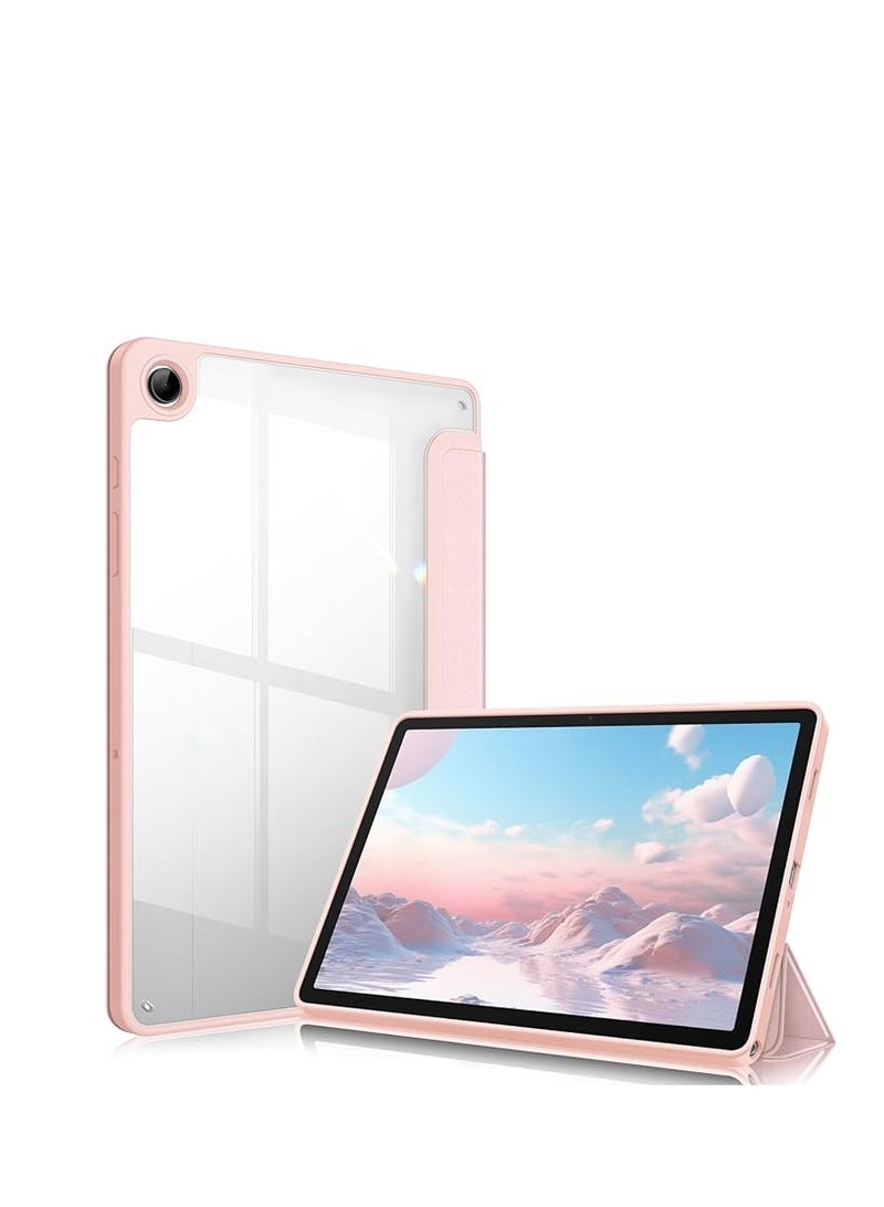 EVO Cover for Samsung Galaxy Tab A9 Plus Cover Case 11 inch, Hybrid Shell Cover Case for Samsung Galaxy Tab A9 Plus/Tab A9+ Tablet Coverwith Transparent Back - PINK
