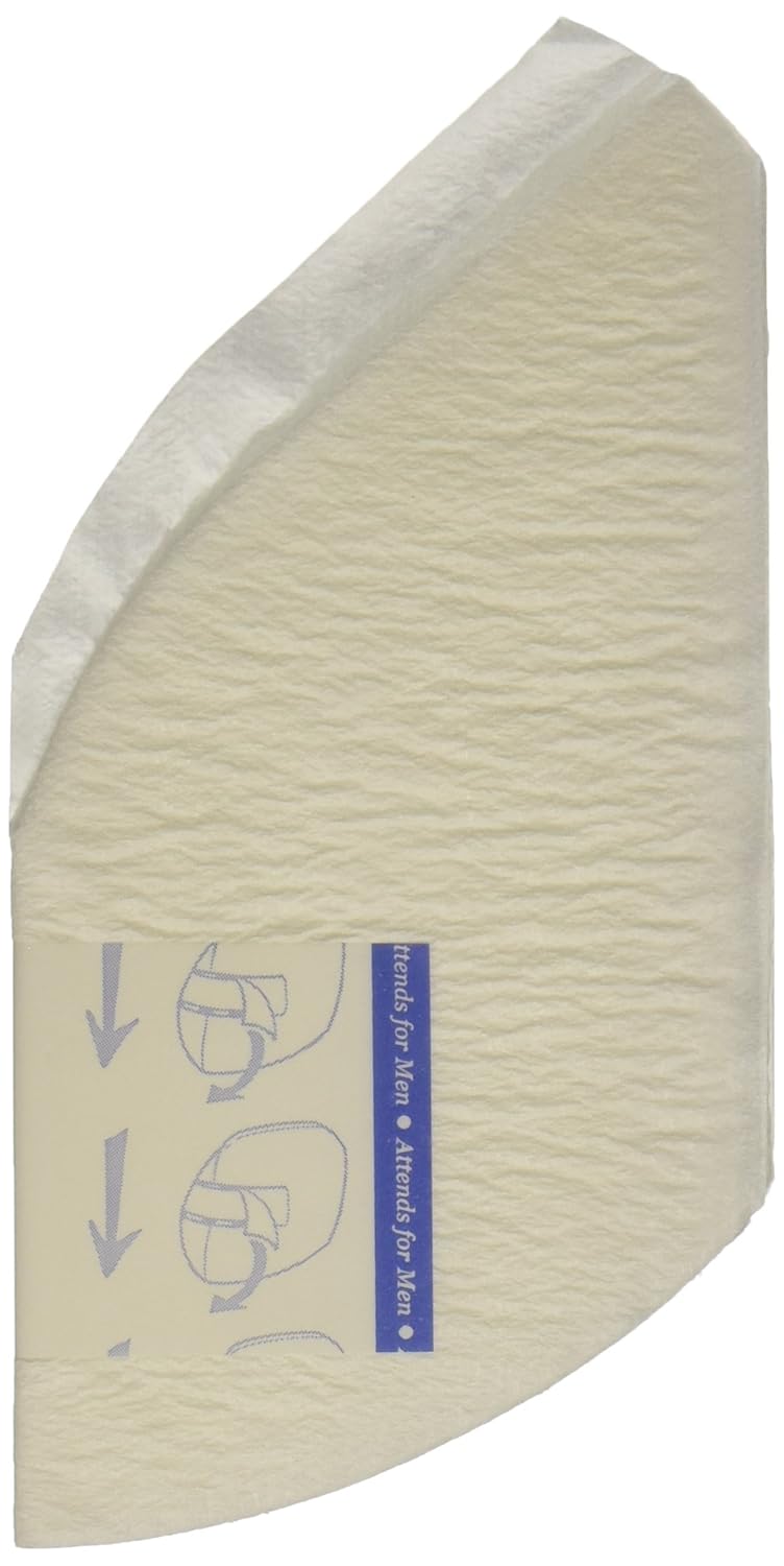 Attends Guards for Men Maximum Absorbency Pads 64 Count Disposable Lightweight Incontinence Protection with Absorbent Core Discreet Fit FormFitting Shape MG0400 - Image 1