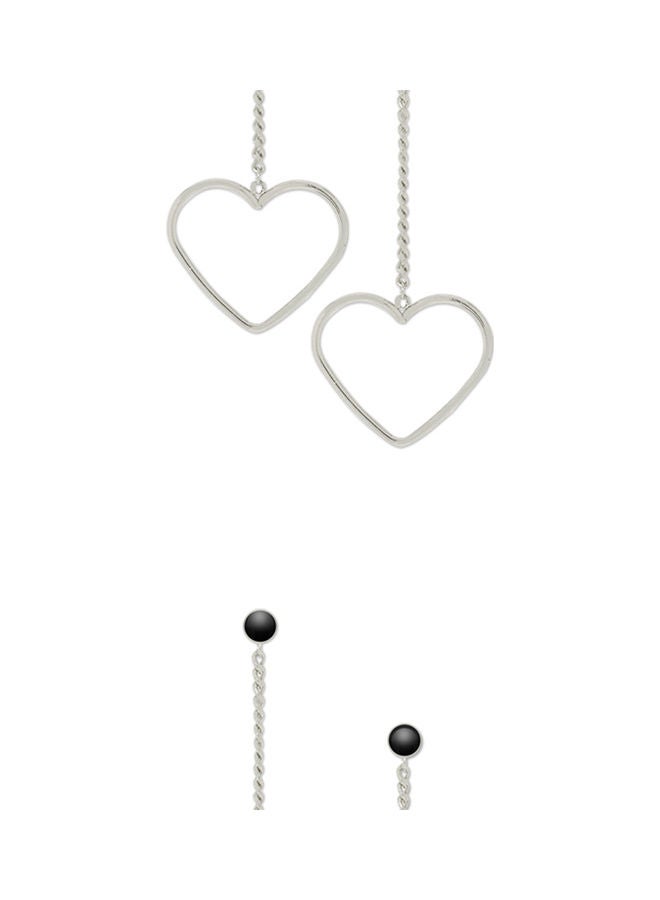 AIWANTO Alissa Heart Drop Earrings - Image 2