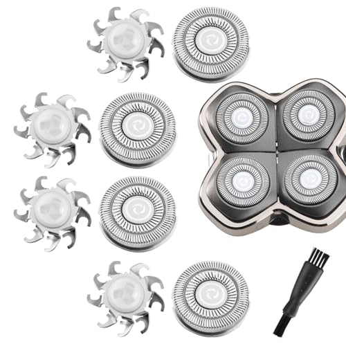 MAWAER 4pcs Head Shaver Replacement Blades for Skull Shaver Pitbull 4 Head Series and 3 Head Series - Image 1