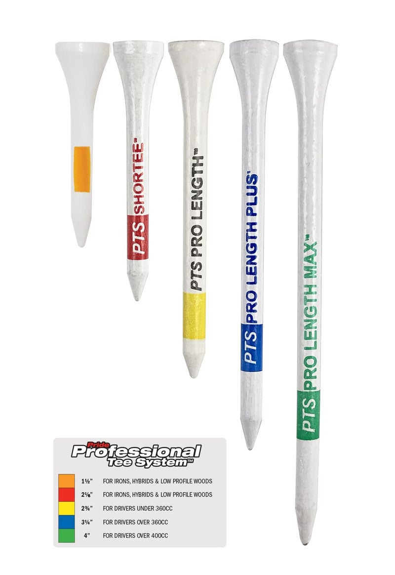 PRIDE GOLF TEE Pride Professional Tee System Mini Tee, 1-1/2-Inch- 90 Count (White) - Image 3