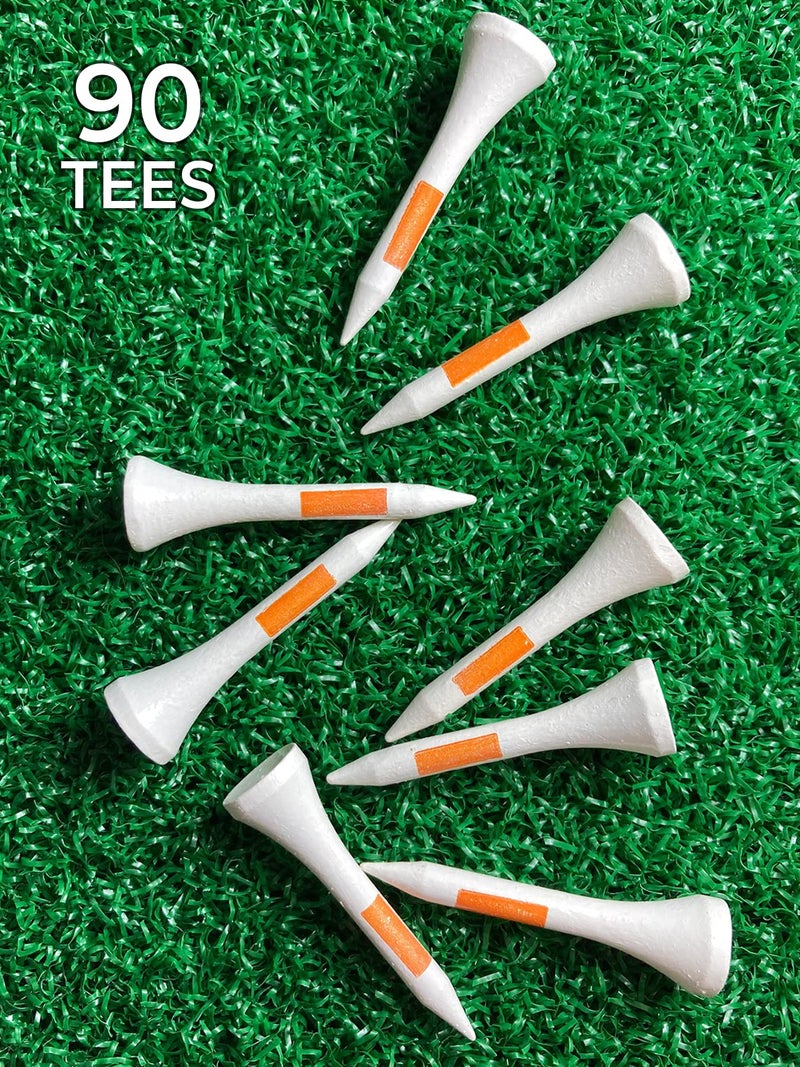 PRIDE GOLF TEE Pride Professional Tee System Mini Tee, 1-1/2-Inch- 90 Count (White) - Image 4