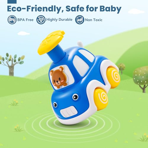 TooyBing Press and Go Car Toys for Toddlers 1-3, 4 Pack Animal Baby Car Toys for 1 2 Year Old Boy, Push Go Friction Vehicle Toys for Infants 6-9-12-18 Months, One First Birthday Gifts for Boys Girls - Image 4