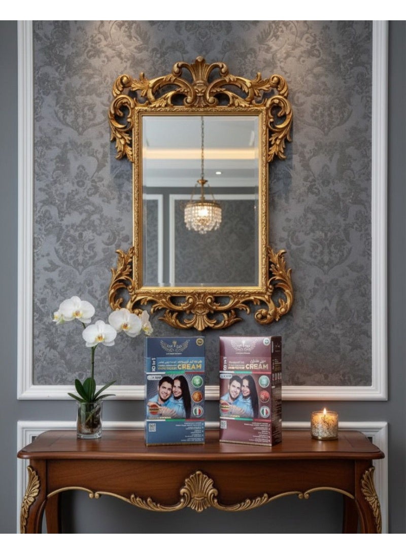 Vintage 10-in-1 Hair Colour Cream: Natural Black & Dark Brown - Nourishment & Shine in 5 Minutes - Image 5