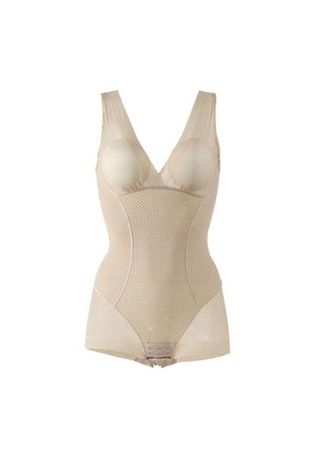 Generic - Women's Bodysuits, Breathable Body Shaper, V-neck Lace Thong Shapewear Bodysuit, Slimming Full Body Shapewear Bodysuit, Comfortable Waist Training Corset - Image 1