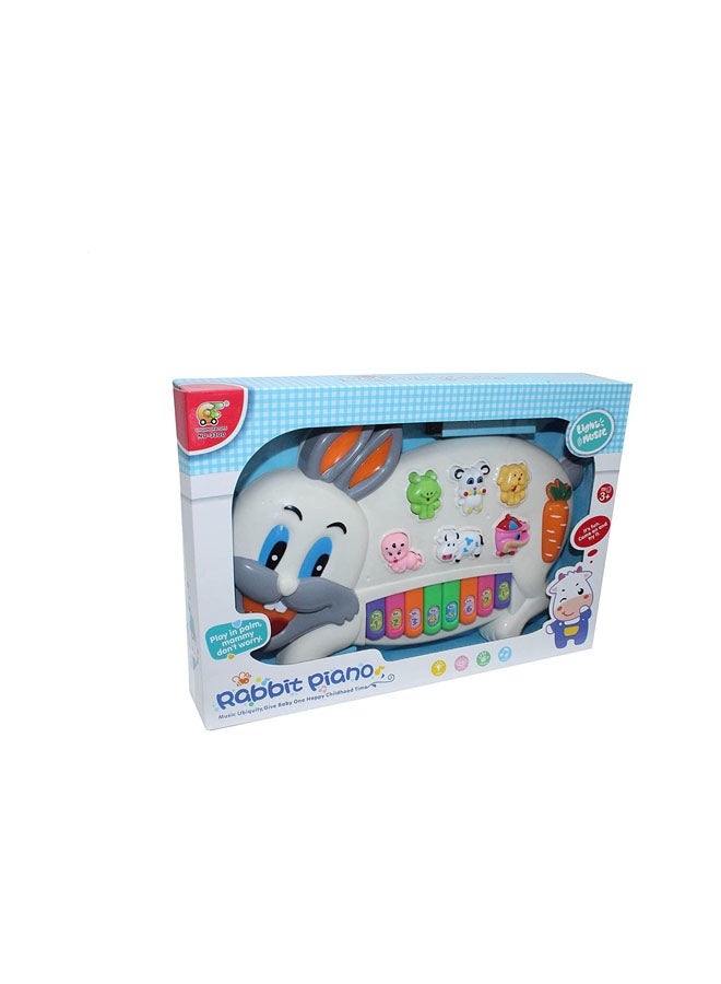 Rabbit Piano Toy - Multi Color