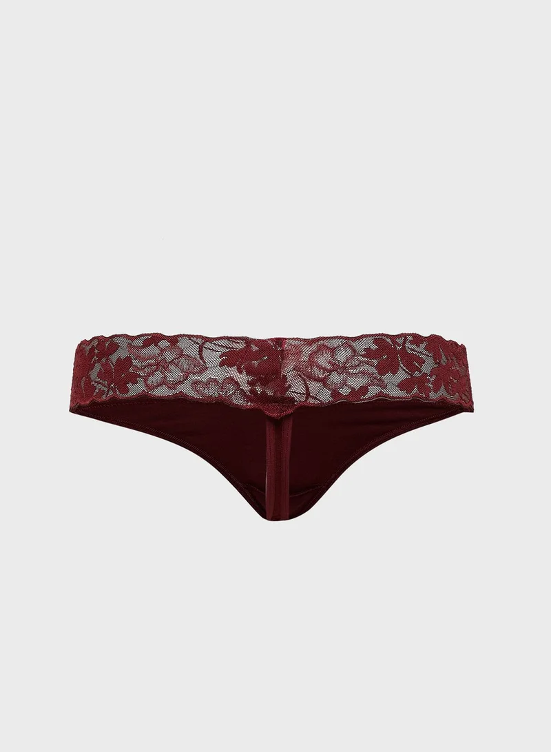La Senza Lace Wide Band Thong
