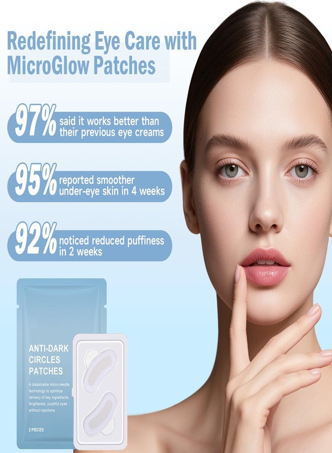 Dissolvable Microneedle Eye Patches for Dark Circles | 1 Pair | Under Eye Mask with Hyaluronic Acid & Retinol | Needle-Free Treatment for Puffiness & Fine Lines - Image 5