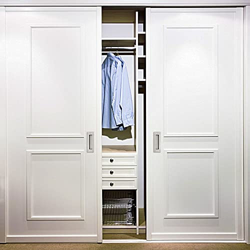 Malimali 6 Inch Recessed Finger Flush Pulls for Pocket and Sliding Barn Doors, Brushed Stainless Steel Rectangular Door Pulls Hardware(2 Pack) - Image 5