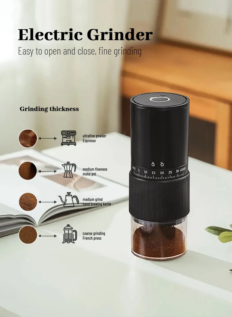 EqiEch V60 Pour Over Coffee Set,10-Piece Electric Coffee Grinder Drip Coffee Maker Set,Hand Brewing Coffee Accessories Kit,ALL In 1 Portable Travel Bag - Image 5