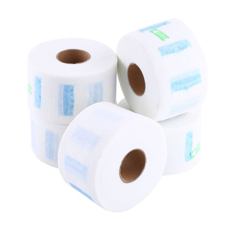 Disposable Neck Paper: Water Resistant Soft Comfortable Neck Cover - Stretchable Tear-Resistant Neck Covering for Hair Salon Barber Shop Makeup Application Facial Cleansing - Image 1