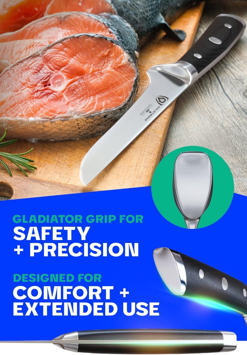 Dalstrong Boning Knife - 6 inch - Gladiator Series Elite - Forged German High-Carbon Steel Kitchen Knife - Razor Sharp - Black G10 Handle - w/Sheath - NSF Certified - Image 5