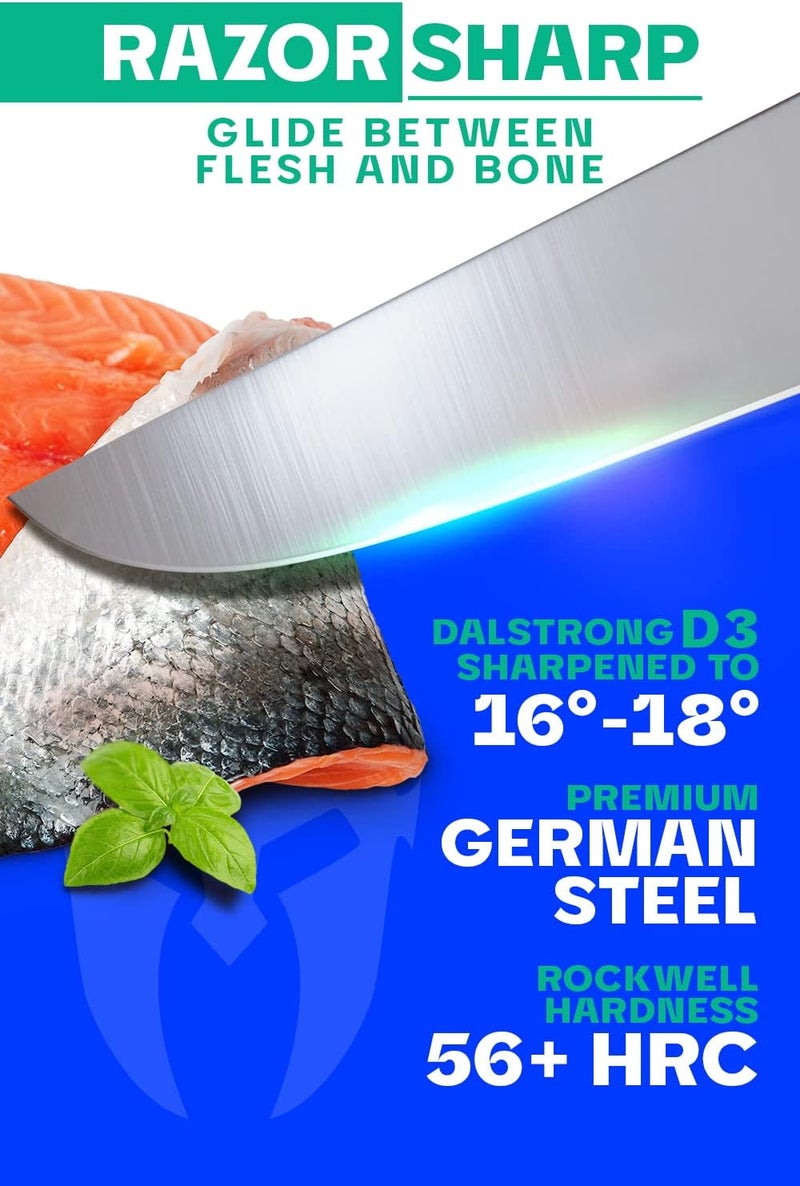 Dalstrong Boning Knife - 6 inch - Gladiator Series Elite - Forged German High-Carbon Steel Kitchen Knife - Razor Sharp - Black G10 Handle - w/Sheath - NSF Certified - Image 2
