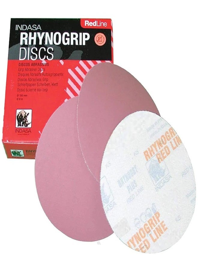 Indasa 6" Rhynogrip Redline Solid Sanding Discs (620 Series) 80 - Image 1