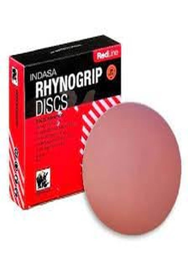 Indasa 6" Rhynogrip Redline Solid Sanding Discs (620 Series) 80 - Image 3