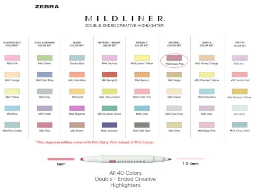 QULLITY Double-Ended Creative Highlighter set of 40 colors original pen pouch (Purple) - Image 2