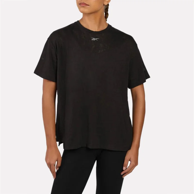 ريبوك Lux Fitness Training Burnout T-Shirt