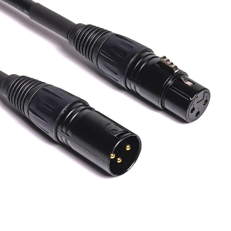 Suanqi XLR Cable XLR Adapter Cable XLR to XLR Microphone Cable, 3-Pin Female to 3-pin Male Balanced Shielded XLR Cable (6in) - Image 5