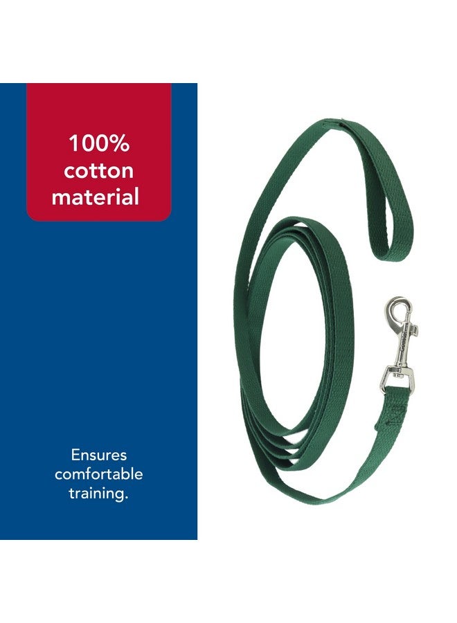 كوستال مقود تدريب الكلاب من Coastal Pet Train Right مصنوع من القطن بنسبة 100% للتدريب - لوازم متينة - أخضر، 5/8 بوصة × 10 أقدام - Image 5