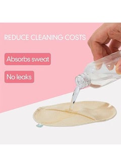 MVAQKLM  2 Pairs Underarm Sweat Pads Reusable Sweat Absorbing Guards Washable Armpit Sweat Pads with Shoulder Strap Under Arm Sweat Protectors Women Breathable Absorbent Sweat Pads Guards for Women and Men  - Image 2