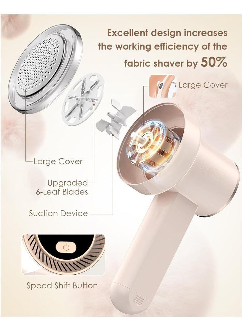 عام ماكينة حلاقة لإزالة زغب الأقمشة قابلة لإعادة الشحن مزودة بمحرك لإزالة الزغب مع شفرتين وشاشة رقمية LED للسترات والمفروشات والأثاث - Image 3