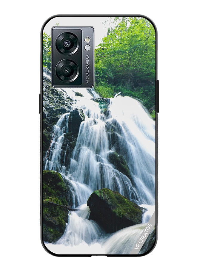 VR CREATIVE Protective Case Cover For Oppo A57 5G Waterfall Design Multicolour  - Image 1