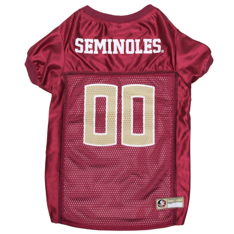 Pets First NCAA College Florida State Seminoles Mesh Jersey for DOGS & CATS, X-Small.Licensed Dog Jersey with your Favorite Football/Basketball College Team