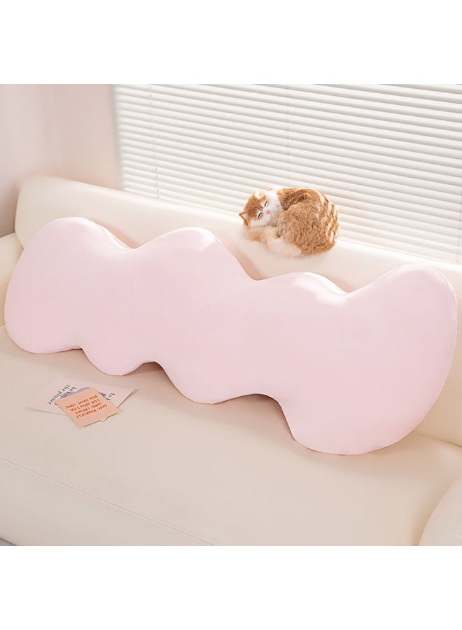 Side Sleeper Body Pillow, Cloud Shape Cooling Long Pillow with Removable Cover for Comfortable Sleep, Full Body Pillow for Kids Adults Pregnancy (Pink)  - Image 1