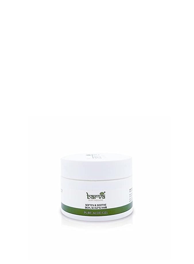 Barva Pure Aloe Gel Suits All Skin Hair Types Soften Soothe Skin Scalp Hair Pack of 2 50ML - Image 2