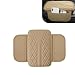 Foelony Car Center Console Cover 756 x 1181 Leather Armrest Box Protector Cover with 2 Storage Pockets Universal Armrest Cushion for Most Cars SUVs Beige - Image 2
