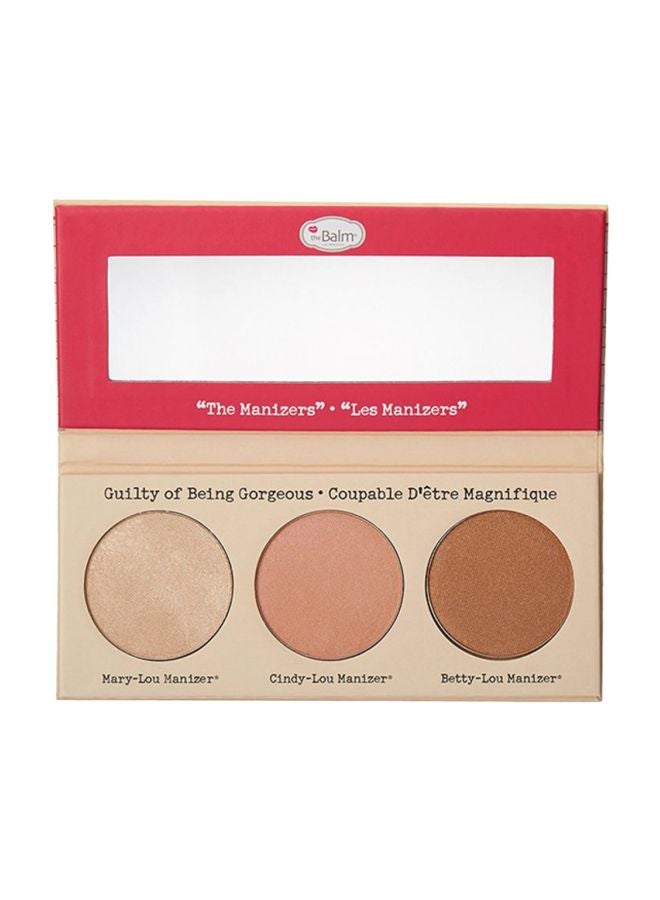 theBalm Cosmetics Manizer Sisters Highlighter Shadow And Shimmer Trio Brown