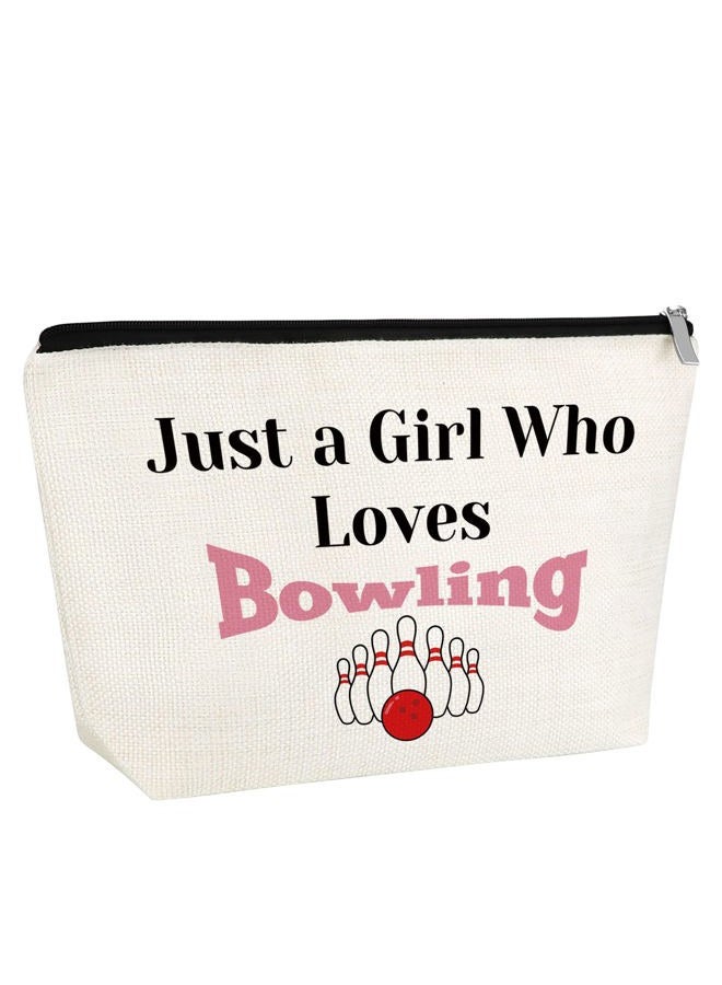 Gfhzdmf Bowling Lover Makeup Bag for Women - Club Themed Cosmetic Bag for Bowlers, Team Mom, Player, Coach - Birthday, Christmas, Thanksgiving Gift - Image 1