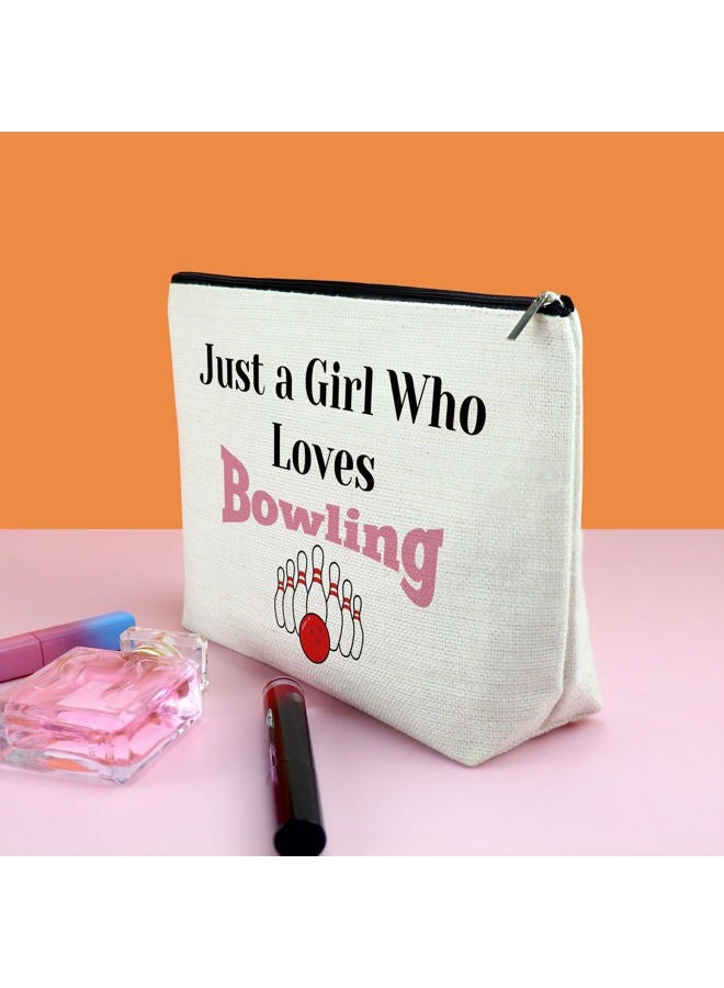Gfhzdmf Bowling Lover Makeup Bag for Women - Club Themed Cosmetic Bag for Bowlers, Team Mom, Player, Coach - Birthday, Christmas, Thanksgiving Gift - Image 3