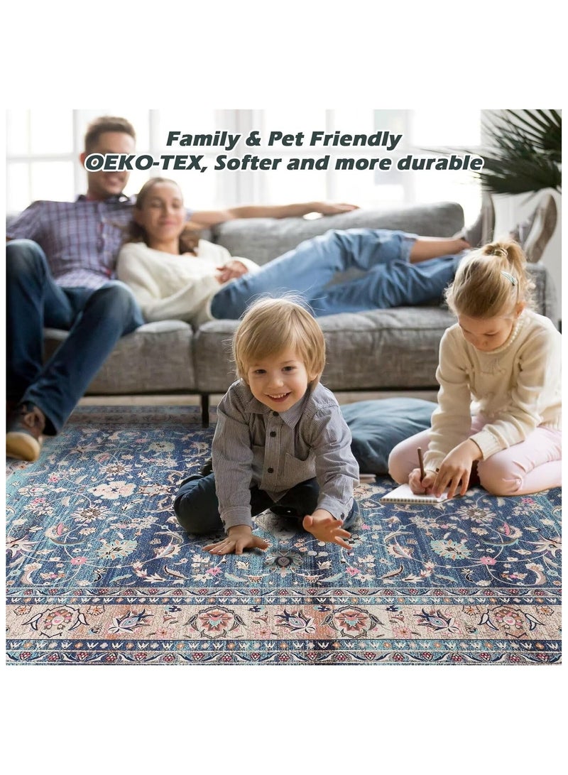 Anna 80*120CM Durable Non-Slip Crystal Velvet Area Rug for Living Room - Image 2