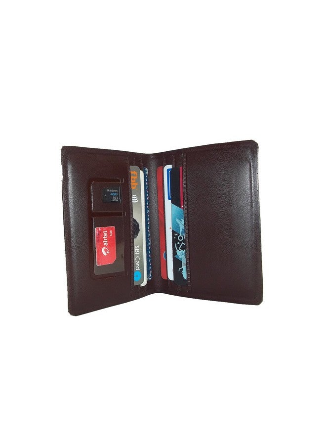 Peacock حامل بطاقات الائتمان والخصم من بيكوك للجنسين باللون البني الداكن مع منظم لبطاقات SIM والذاكرة - Image 2