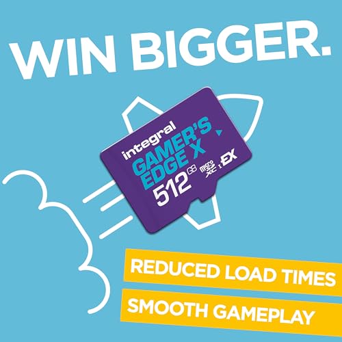 Integral 512GB Gamer's Edge X Micro SD Express Card for Nintendo Switch 2, up to 890MB/s Read, 810MB/s Write, 4K Video, A2, NVMe PCIe, High-Speed Gaming, Reduce Download Times, Ultra-Fast Storage - Image 3