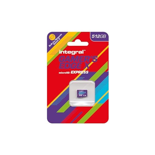 Integral 512GB Gamer's Edge X Micro SD Express Card for Nintendo Switch 2, up to 890MB/s Read, 810MB/s Write, 4K Video, A2, NVMe PCIe, High-Speed Gaming, Reduce Download Times, Ultra-Fast Storage - Image 1
