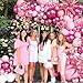 LANGASQUE Pink Balloon Garland Arch Kit 140Pcs Hot Light Metallic Pastel Pink White Confetti Balloons With Stars for Birthday Valentines Day Birdal Shower Wedding Gender Reveal Graduation Party Decorations - Image 4