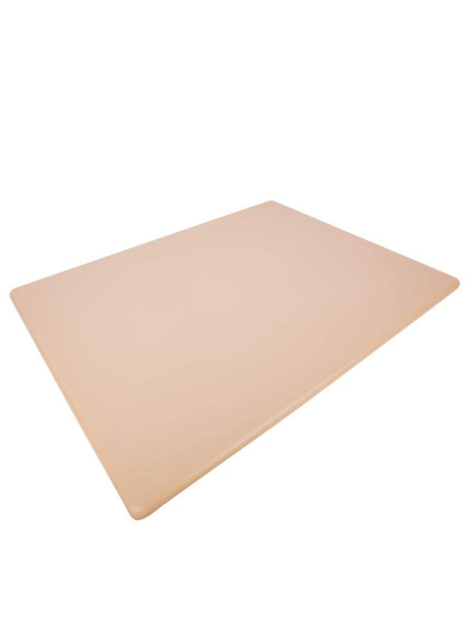 Thirteen Chefs Commercial Brown Cutting Board - 24 x 18 Inch Extra Large, Tan Colored for Cooked Meats, Restaurant Grade HDPP Plastic with NSF for Food Service - Image 1