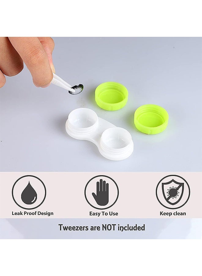 Photon 16 Pack Mini Colourful Contact Lens Cases Set,  Bulk Box Holder Container Soak Storage Kit - Image 3