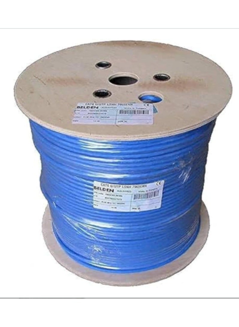 Belden Utp Cat6,4-pair Copper Cable,23 Awg 7965e (Blue)