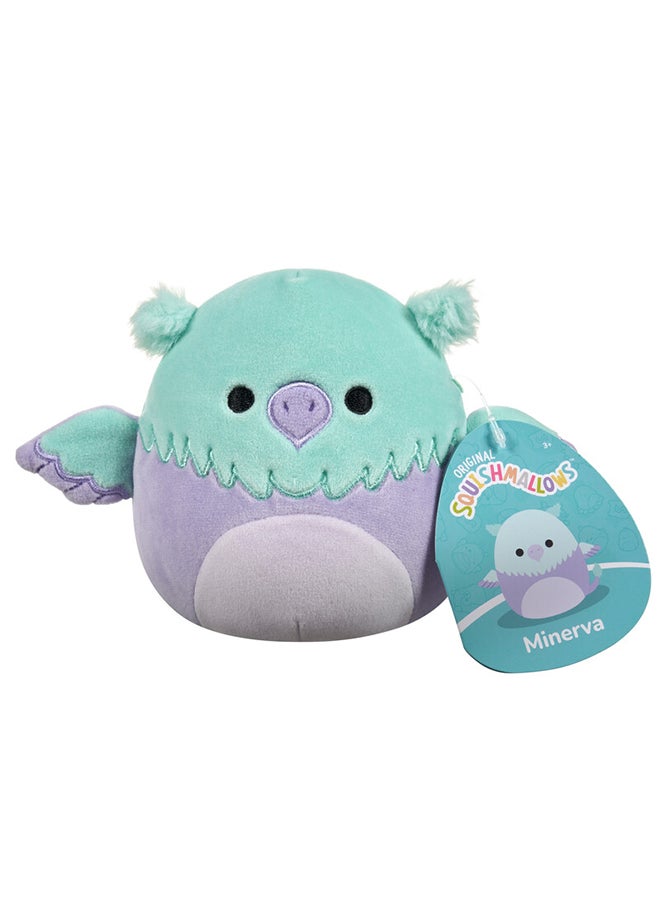 Squishmallows Little Plush 5 inch Minerva Aqua and Purple Griffin Officially Licensed Kellytoy Plush Toy Colorful Soft Gift for Kids Girls & Boys Washable Squishy Stuff Toy Multicolor All Age  - Image 1