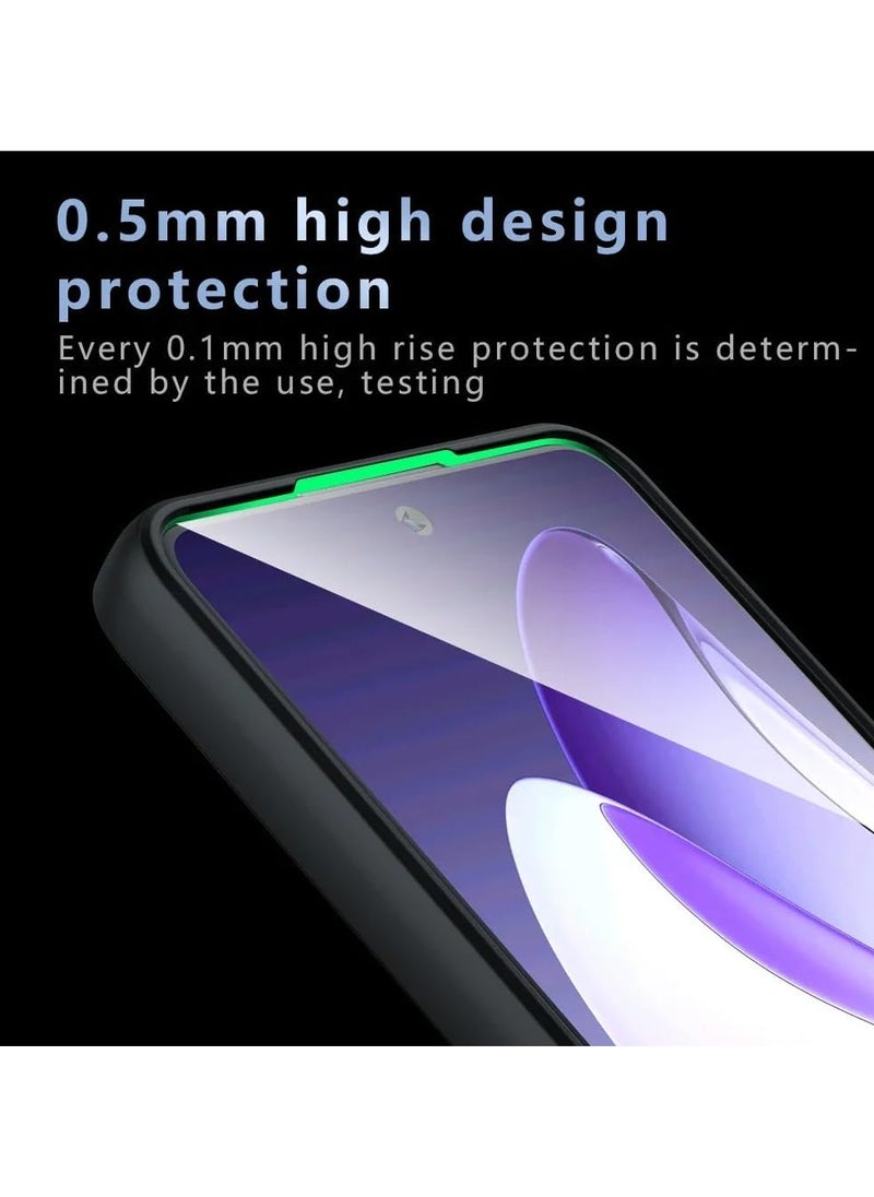 General - Magnetic case for OPPO Reno 13 F, matte semi-transparent black case Yellowing-resistant airbag Shockproof PC+TPU protective back cover for OPPO Reno 13 F - Image 1